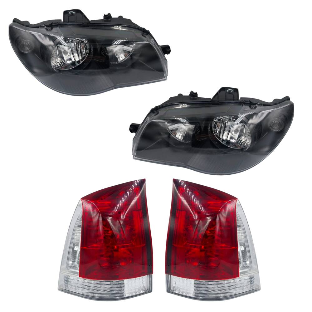 Kit Farol Palio G3 Mascara E Aro Preto + Lanterna Rubi 04 A 15