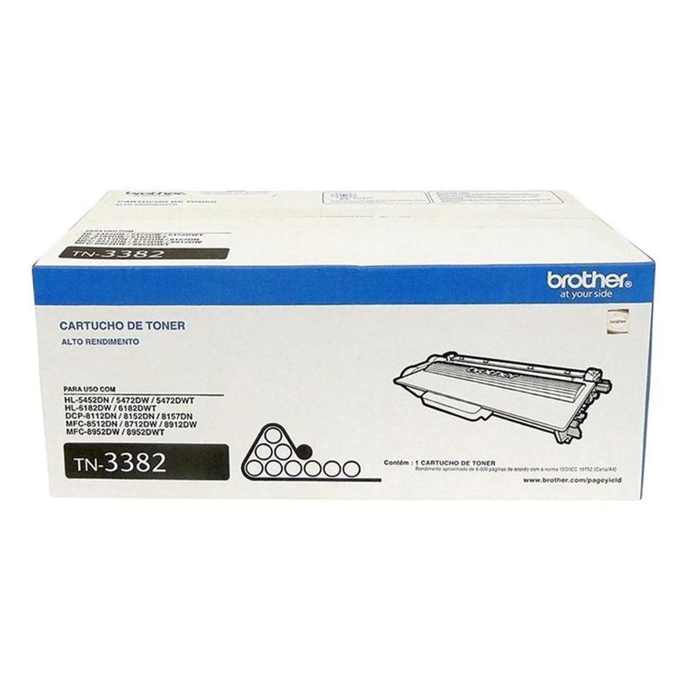 Toner Brother TN3382BR preto 8000 páginas