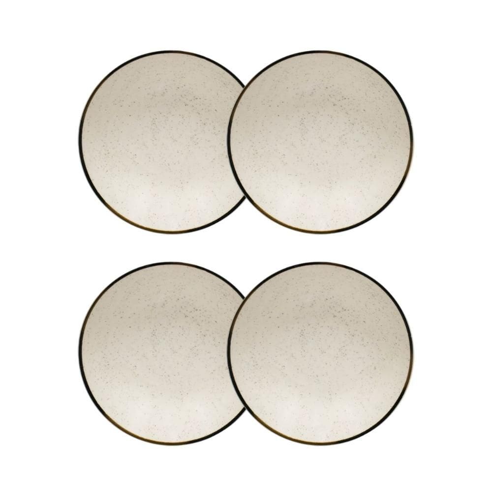 Conjunto 4 Pratos Fundos 20,5cm Brisa Cerâmica Oxford