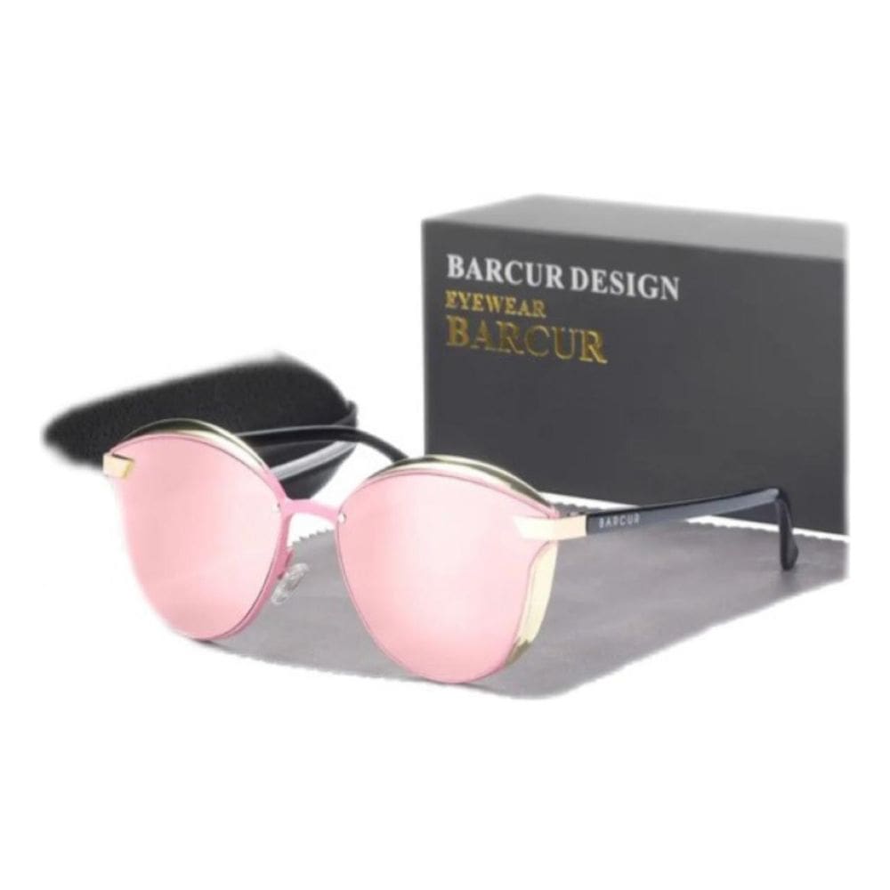 Óculos Feminino Barcur Lente Rosa Gatinho Box