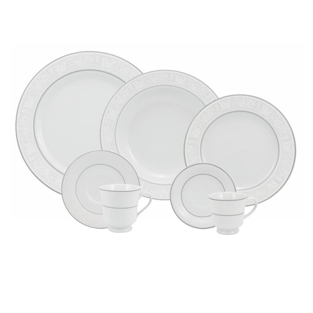 Jogo de Jantar 84 Peças Chá Café Martha Porcelana Schmidt