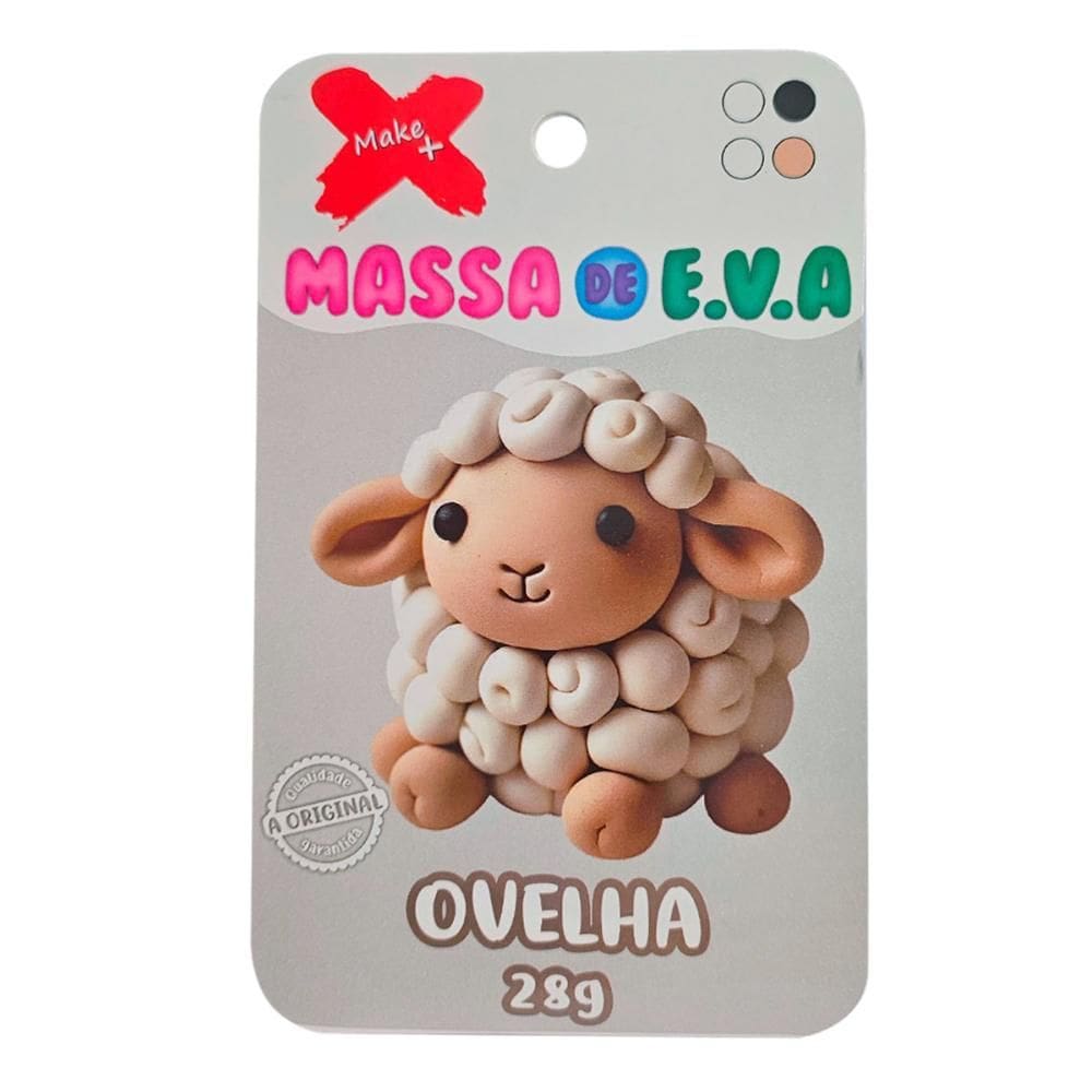 Massa de EVA em pote 28g 4 cores Ovelha - Gatte