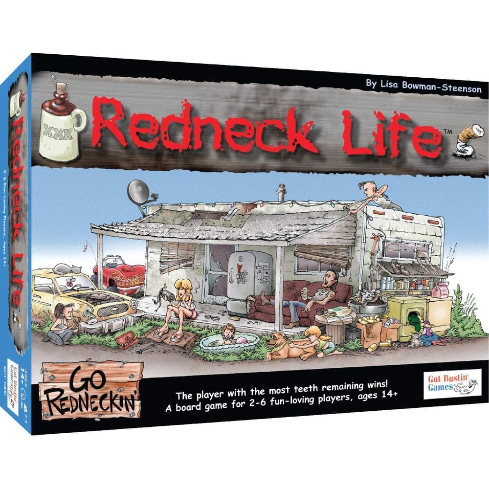 Jogo de tabuleiro Gut Bustin` Games Redneck Life para 2-6 jogadores