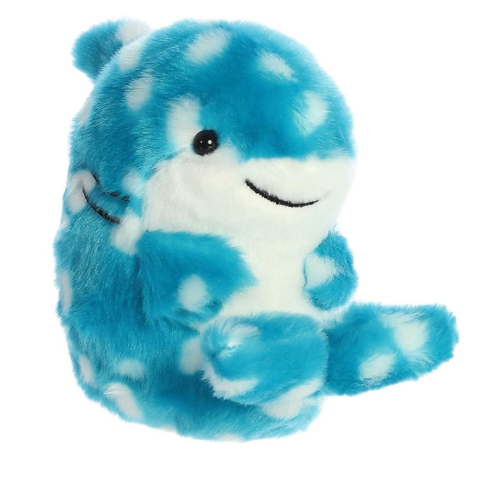 Bicho de pelúcia Aurora Rolly Pet Willa Whale Shark Blue 13cm