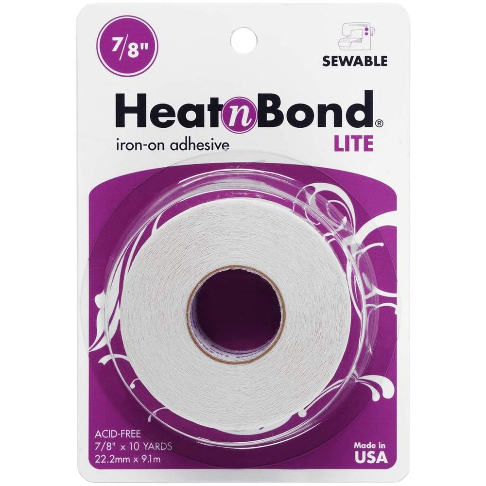 Fita adesiva HeatnBond Lite 2,2 cm x 9,1 m, costurável a ferro