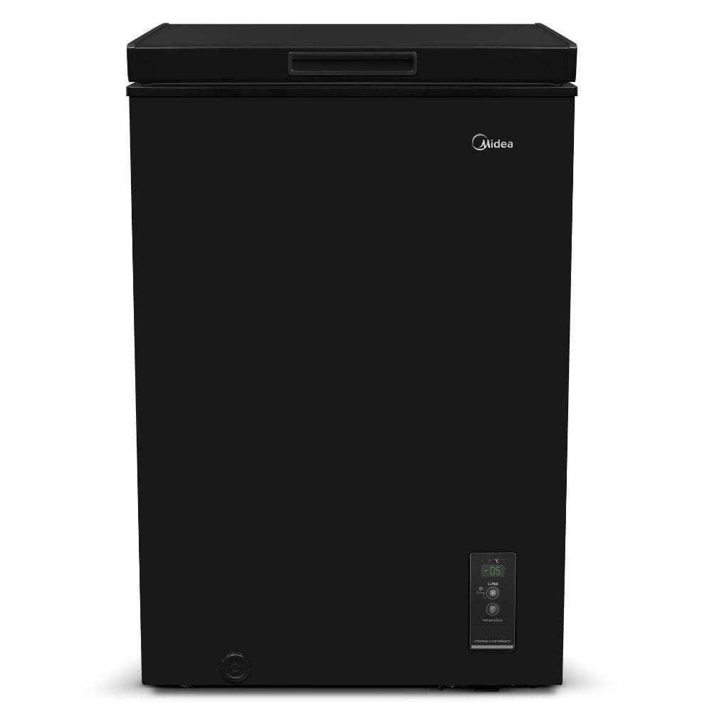 Freezer Cervejeira Horizontal Midea 100L 1 Porta Cba10 Preto 110V