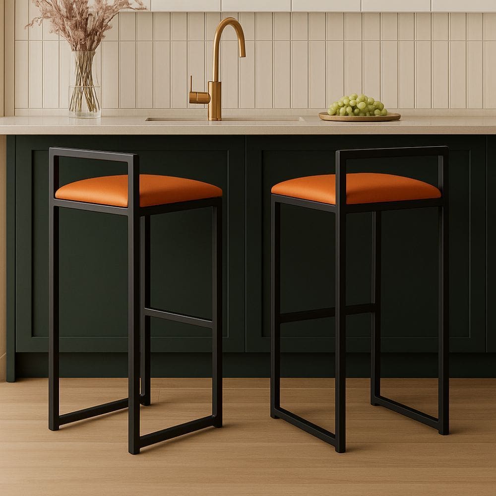 Kit 2 Banquetas Alta Cozinha Balcão Gourmet Bar Corino Bancos