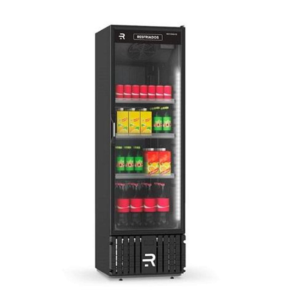 Visa Cooler Multiuso Resfriados 400 Litros Porta de vidro 0ºC a 7ºC Ar forçado VCM400PV 220V Refrimate