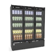 Auto Serviço Vanguard Resfriados 3 Portas Preto 0 a 7ºC ASVR3P PR_PR 220V  Refrimate