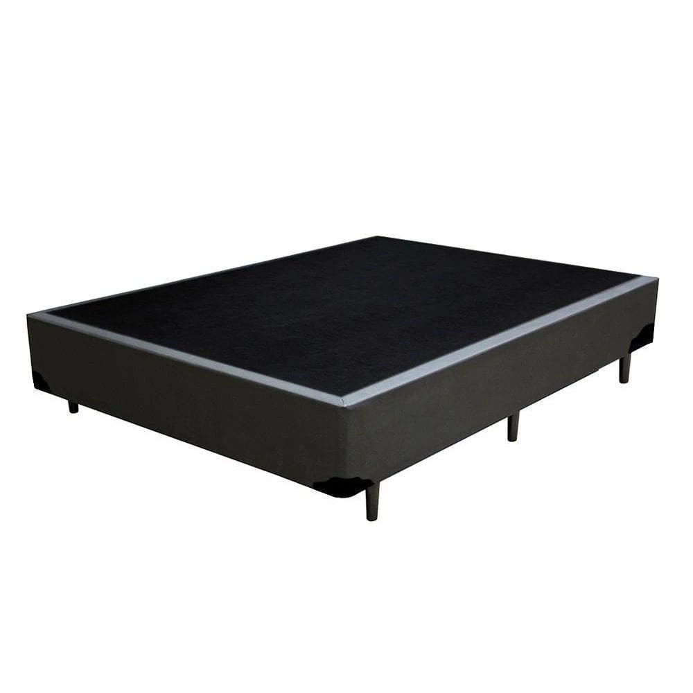 Cama Box Casal Cinza Sintetico Premium 40x138x188 - FA Elegante
