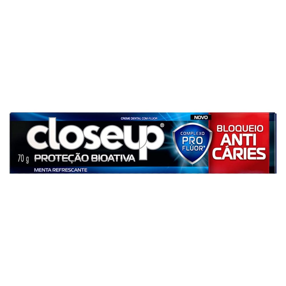 Creme Dental Close Up Proteção Bioativa Bloqueio Anticáries 70g