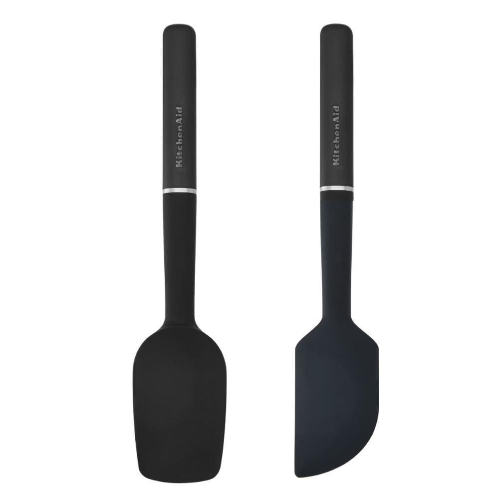 Jogo Espátula Pão Duro e Clássica Silicone Preto KitchenAid