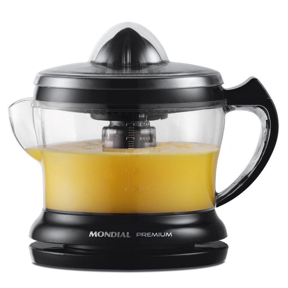 Espremedor De Frutas Mondial 1,2L 30W Premium E-02 Preto 220V