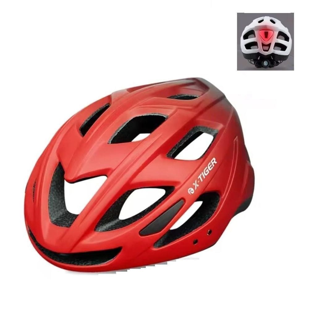 Capacete De Ciclismo Com Pisca Sinalização Led 24H+ X-Tiger
