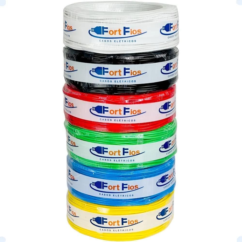 Fio Elétrico 1,5Mm Cabo Flexível 1 5Mm Rolo 50M Metros Verd