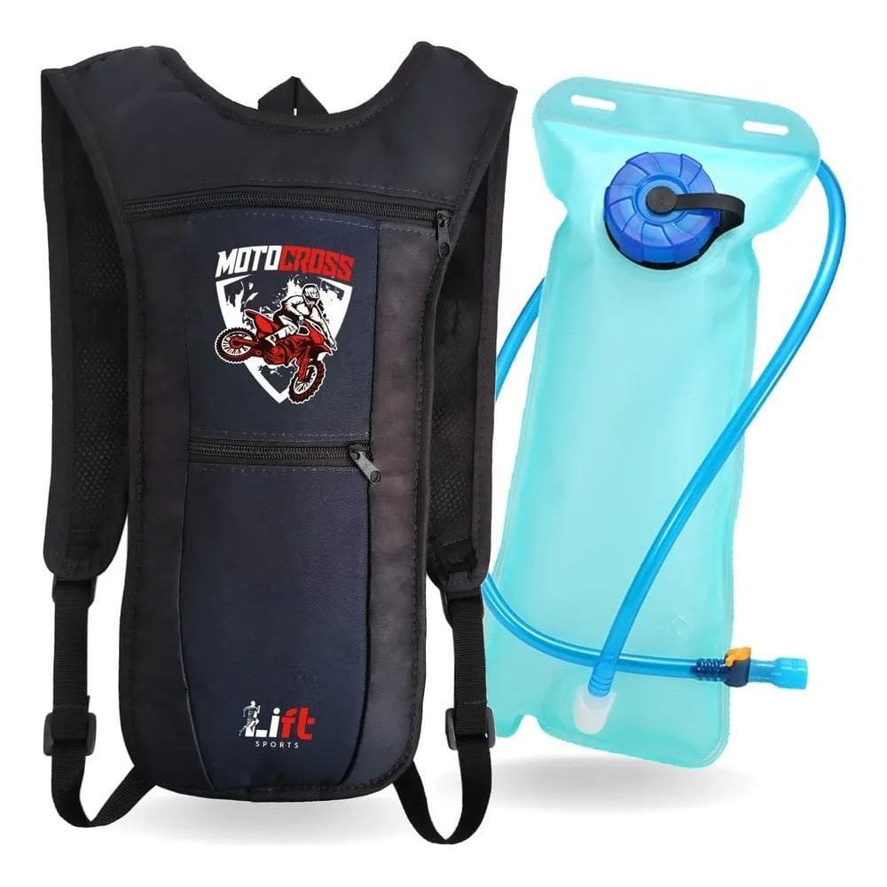 Mochila De Hidratação Bolsa Ciclismo Térmica C Preta Motocro
