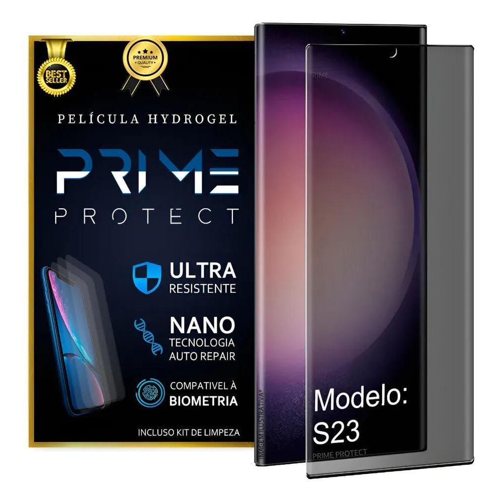 Película Hydrogel Privacidade Para Galaxy S23 Todo Galaxy S2