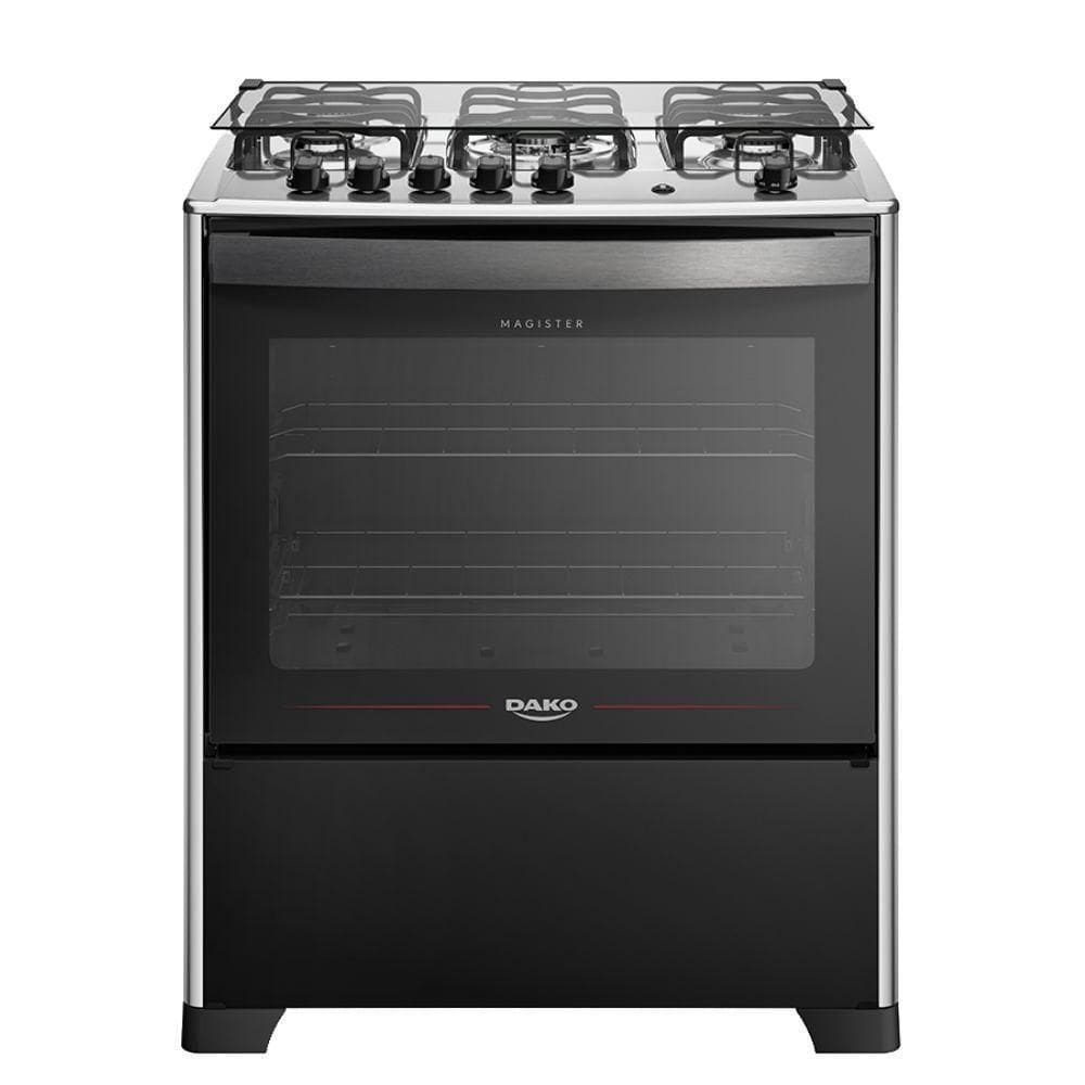 Fogão 5 Bocas Dako Automático Magister Preto Bivolt