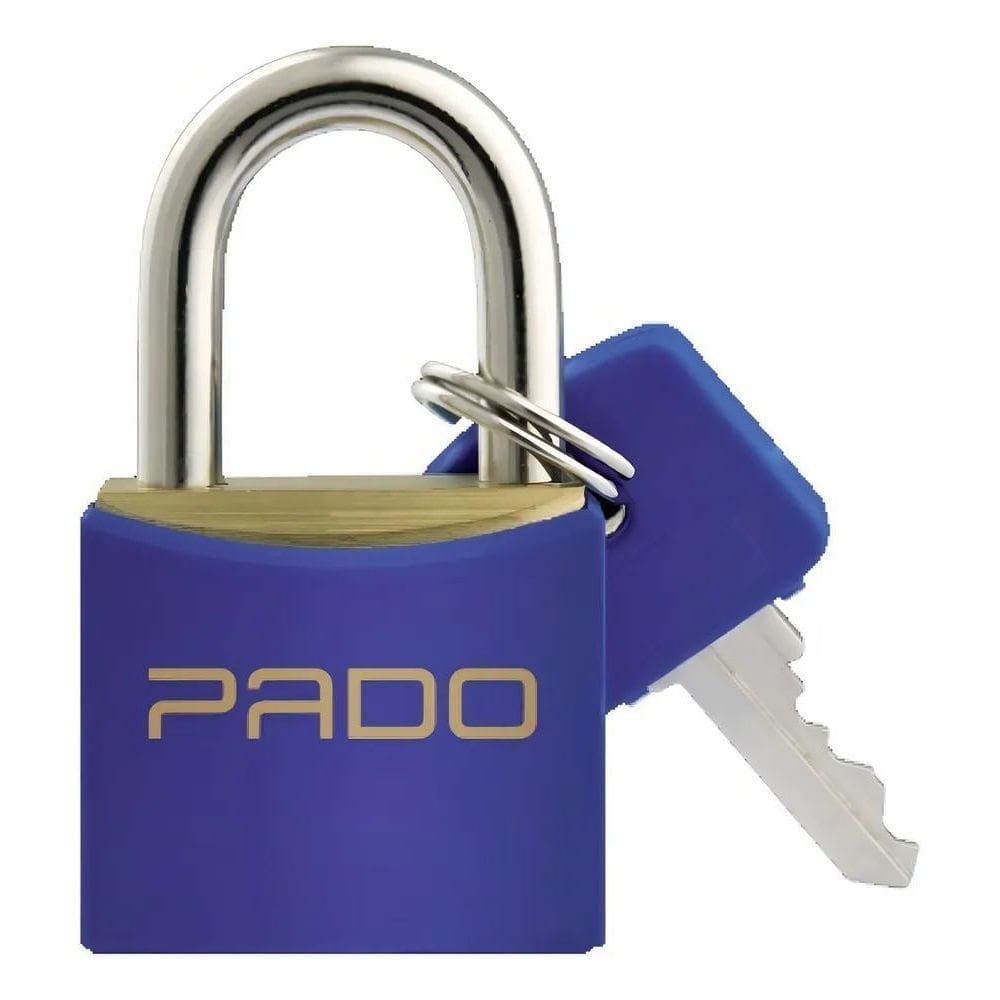 Cadeado Pado Serie Cores Azul Sm Lt 25Mm Latao Nivel 2