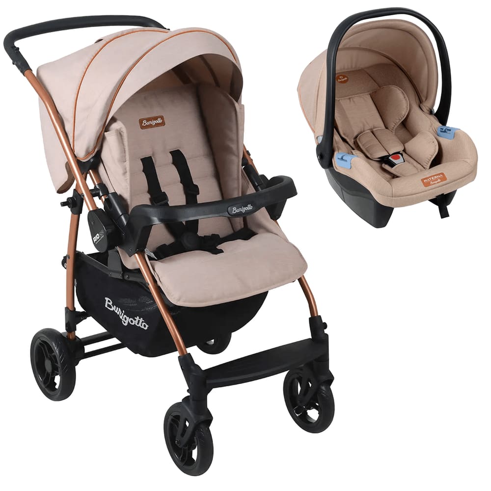 Carrinho de Bebê Burigotto Travel System Rio K 22 Mon Amour