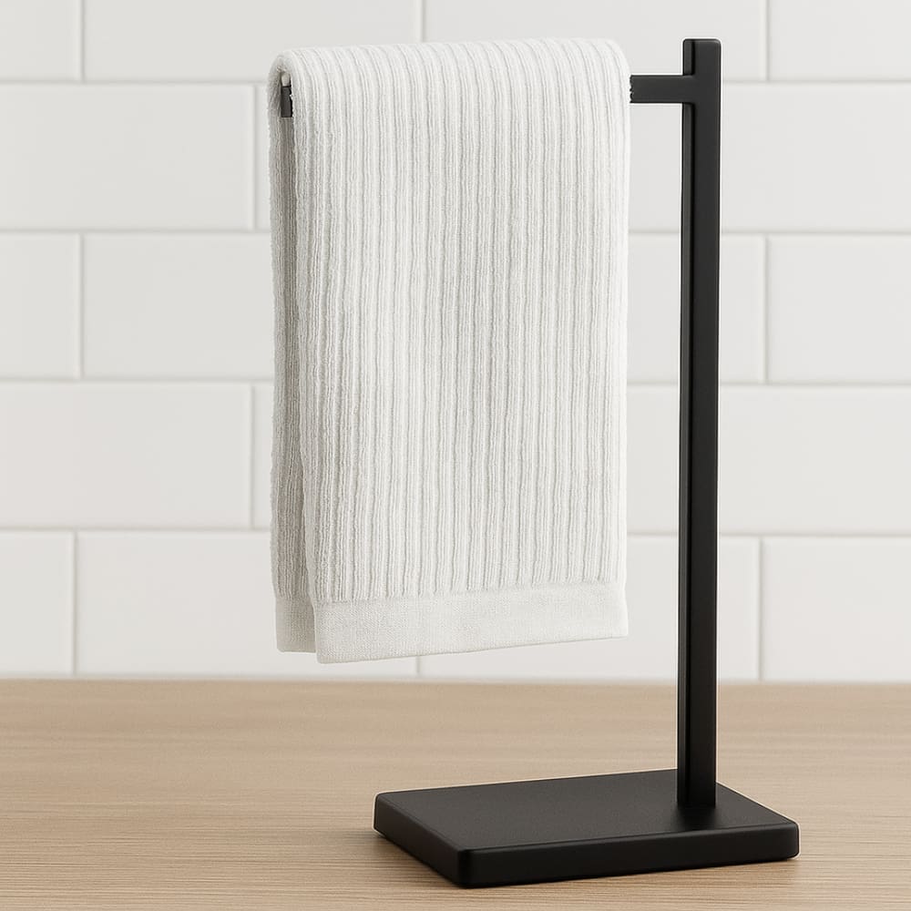 Toalheiro de Bancada Inox - Preto