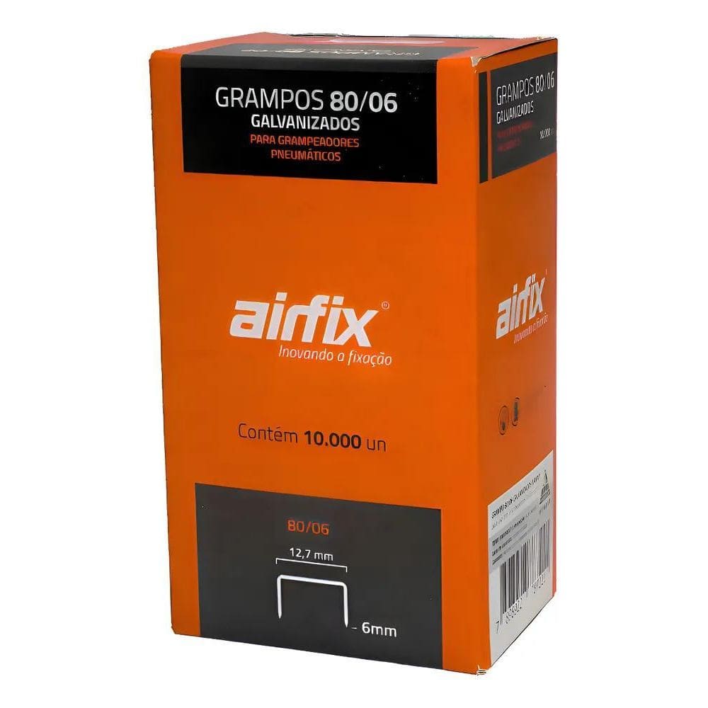 Grampo 80/06 - Airfix - Caixa Com 10.000 Grampos
