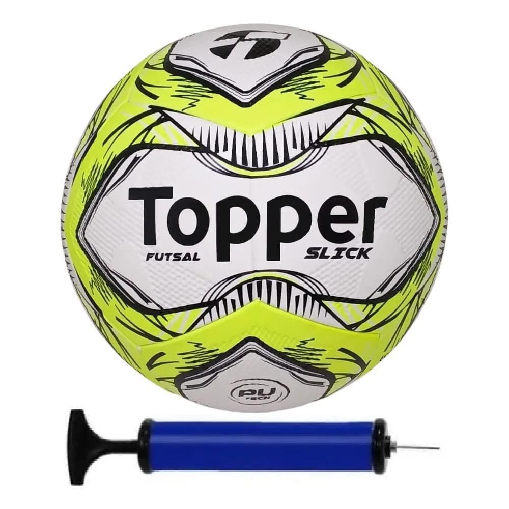 Bola Futsal Topper + Bomba Amarelo
