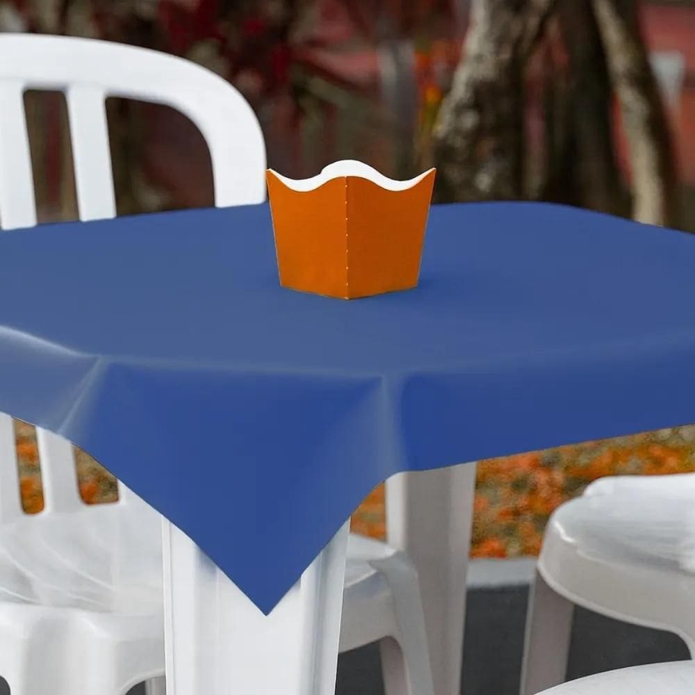 Kit Festa Toalha Para Mesa De Plástico Descar Kit Toalha Azu