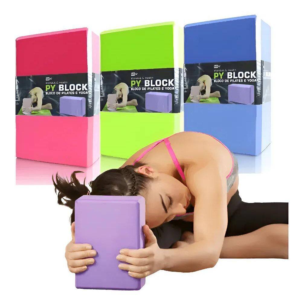 Bloco Tijolo De Pilates Yoga Fitness Alta Densidade 100% Eva