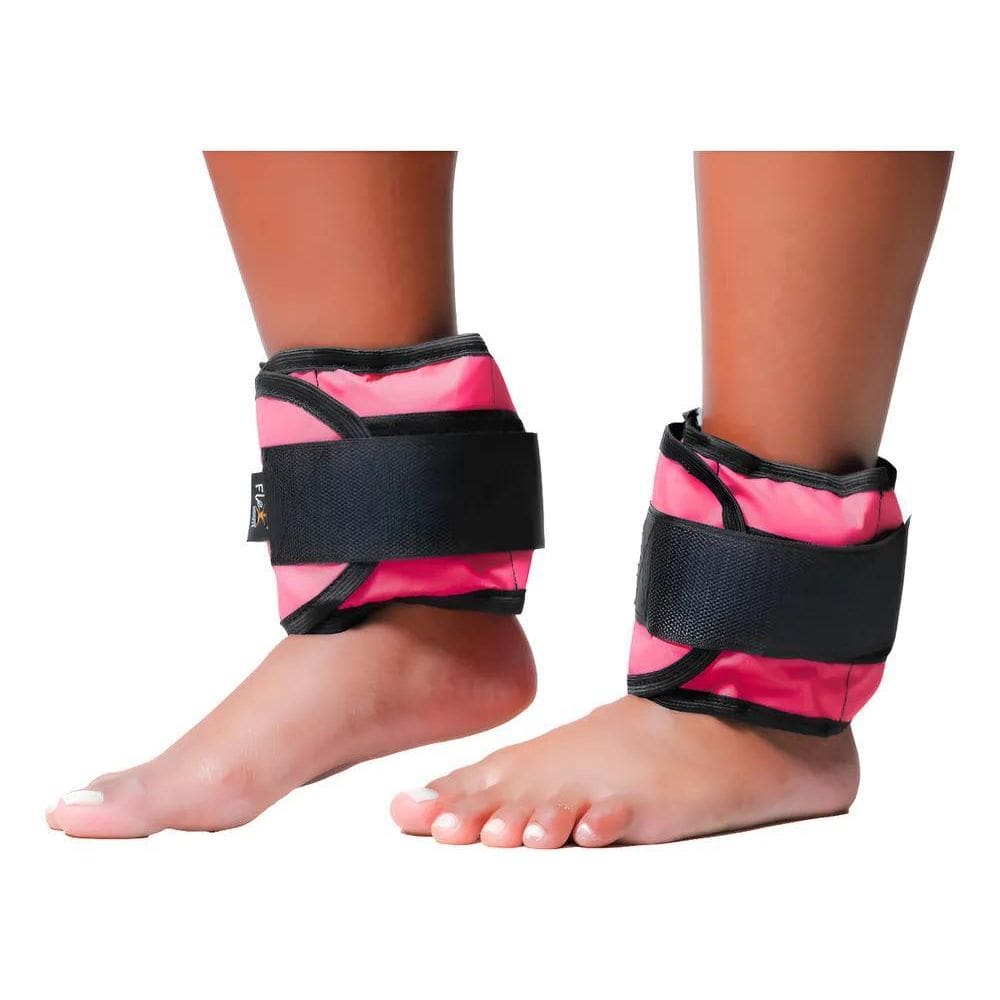 Caneleira De Peso 4Kg Rosa Par Tornozeleira Peso Academia
