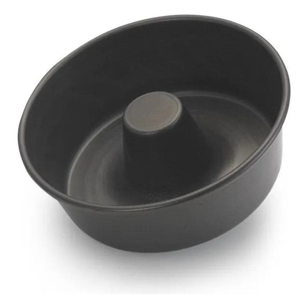 10X Forma Assadeira Bolo Pudim Antiaderente 1000Ml Cor Pret