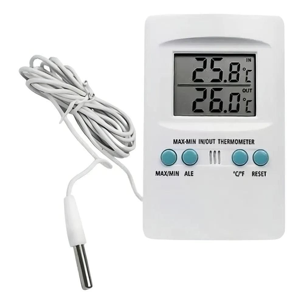 10X Termômetro Medidor Ambiente Máxima Mínima Data Hora Dig