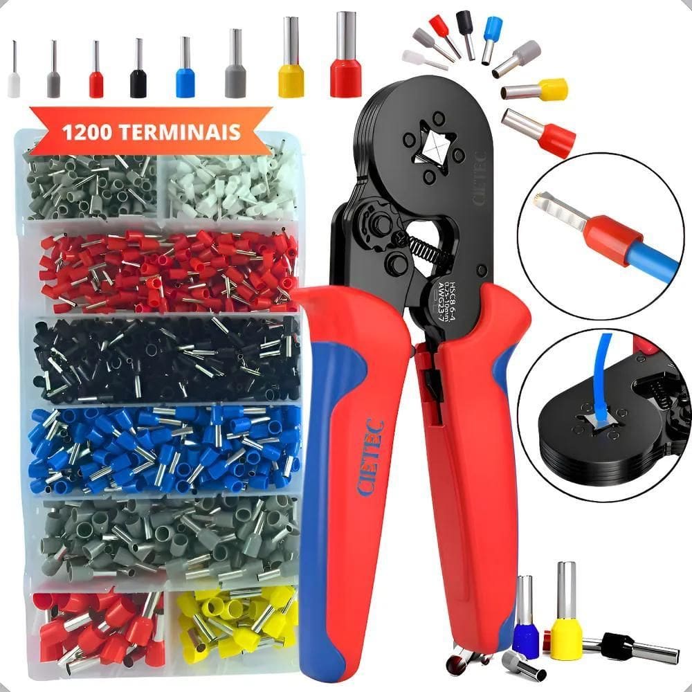 Alicate Crimpar Prensa Terminais 1200 Ilhós Tubular Cietec