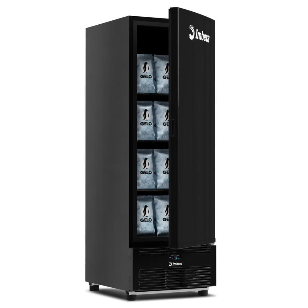 Freezer Vertical Inverter Tripla Açao Evz-21 Preto 561L Porta Cega Bivolt Imbera
