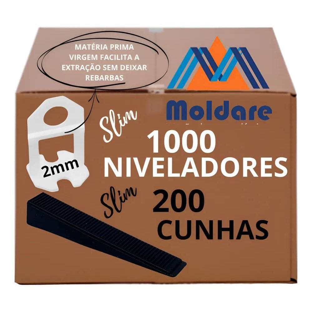 1000 Nivelador + 200 Cunha Moldare Para Porcelanatos E Pis 2