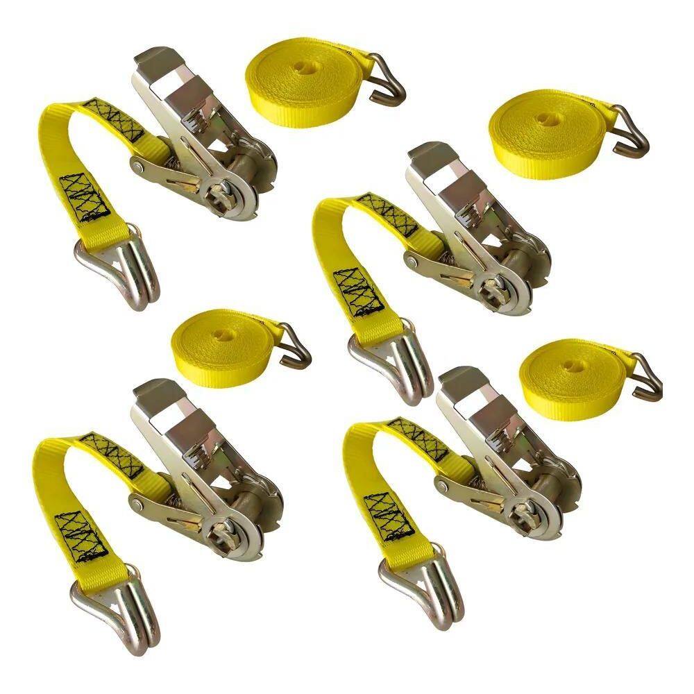 Kit 4 Jogos Cinta Catraca De Amarração Carga 800Kg Ref Amare