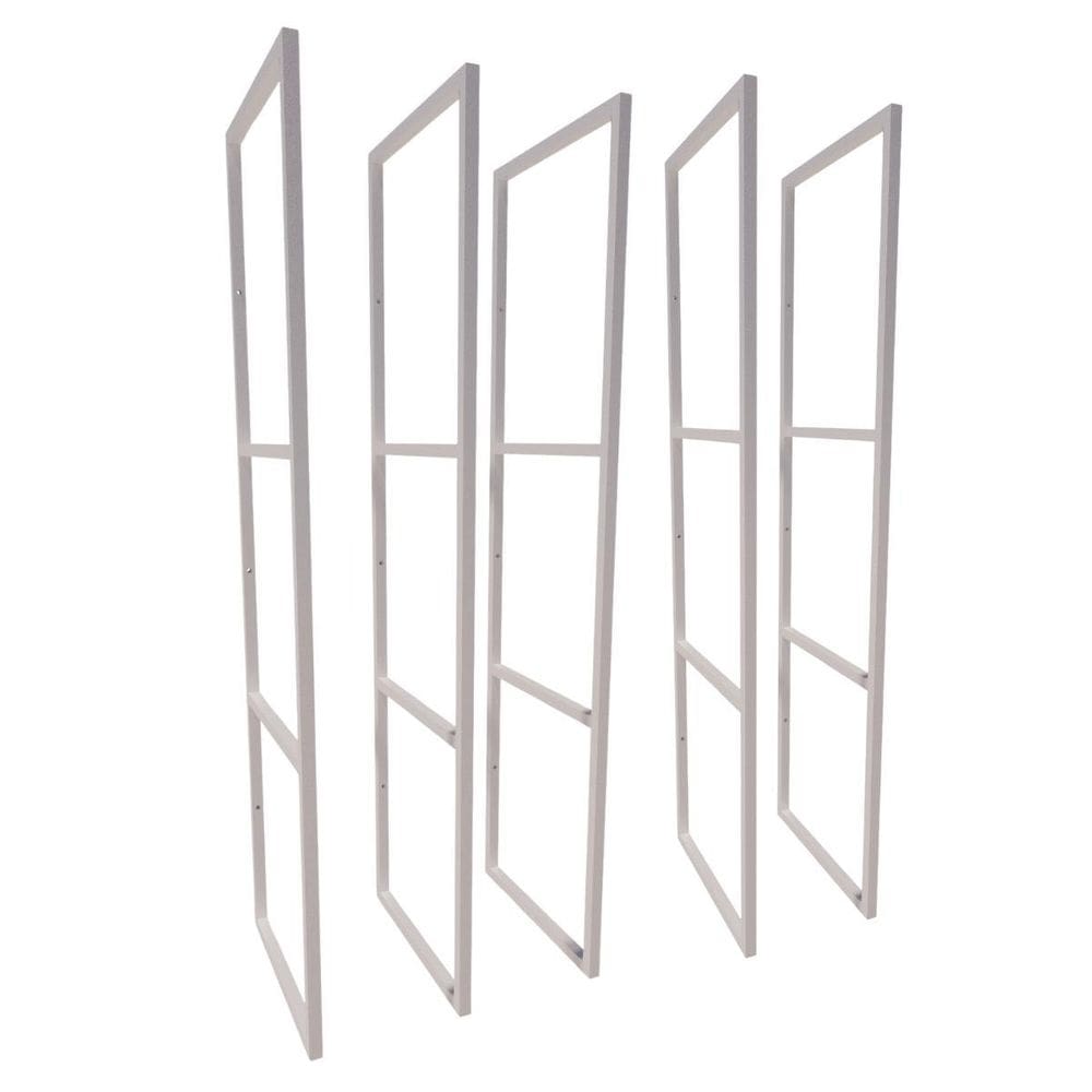 5 Suporte Prateleira Estilo Industrial Parede Teto 100X28Cm