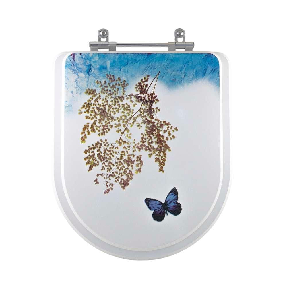 Assento Sanitario Decorado Borboleta Oxford para vaso Deca