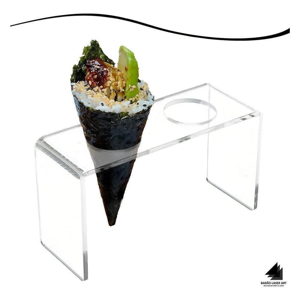 10X Suporte Pizza Cone Temaki Sorvete Doce Batatas Mesa 2 F