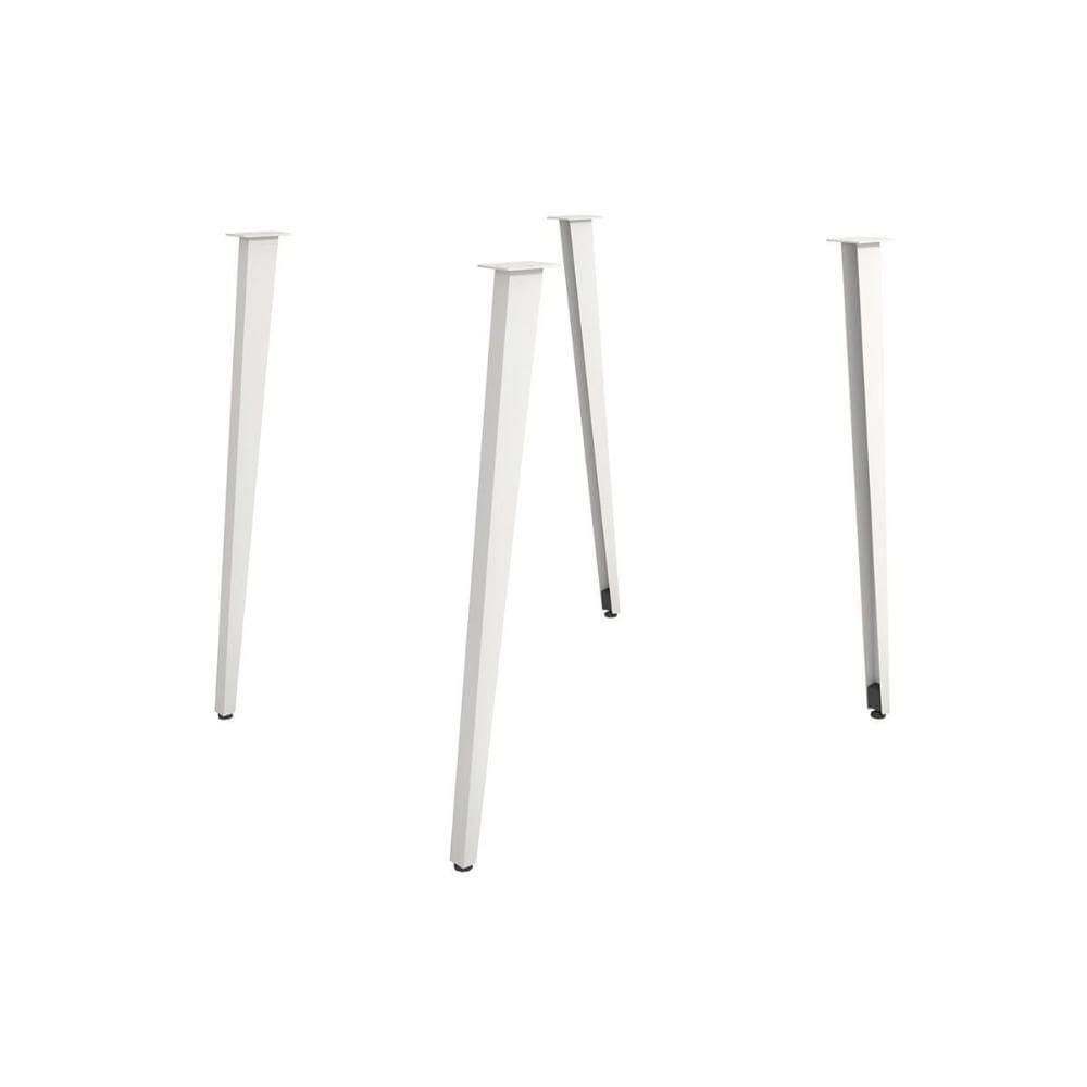 Base Mesa De Jantar Iguaçu M079 Aço S- Tampo Branco - Kappesberg