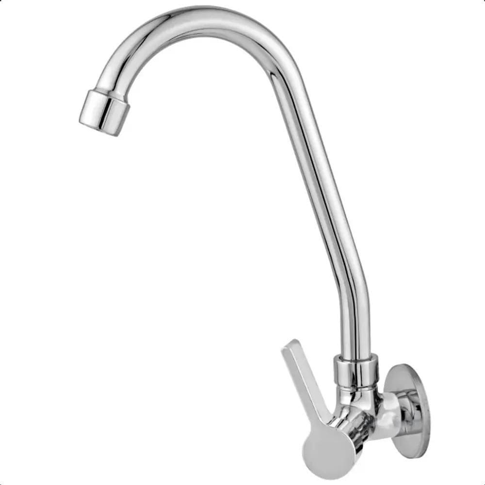 Torneira De Cozinha De Parede Bica Móvel Pia Metal