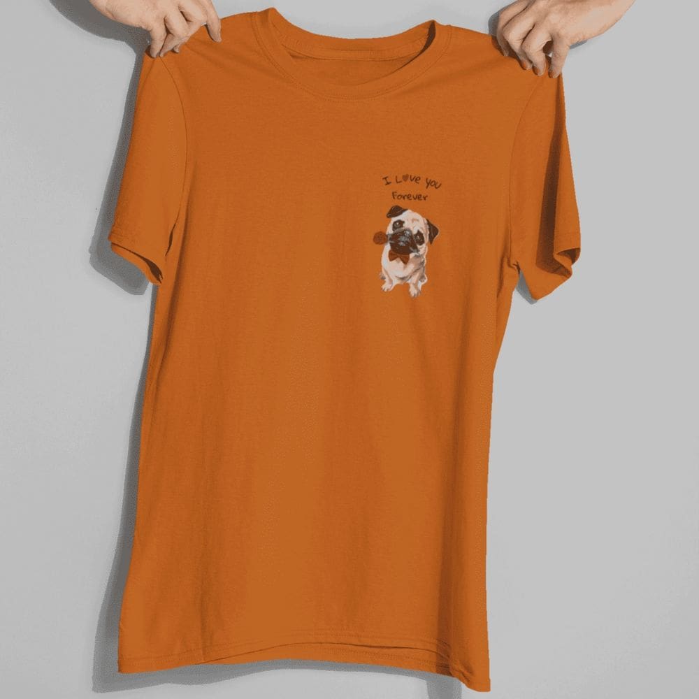Camiseta Feminina Básica Algodão Lisa Branca Cinza Verão Pug