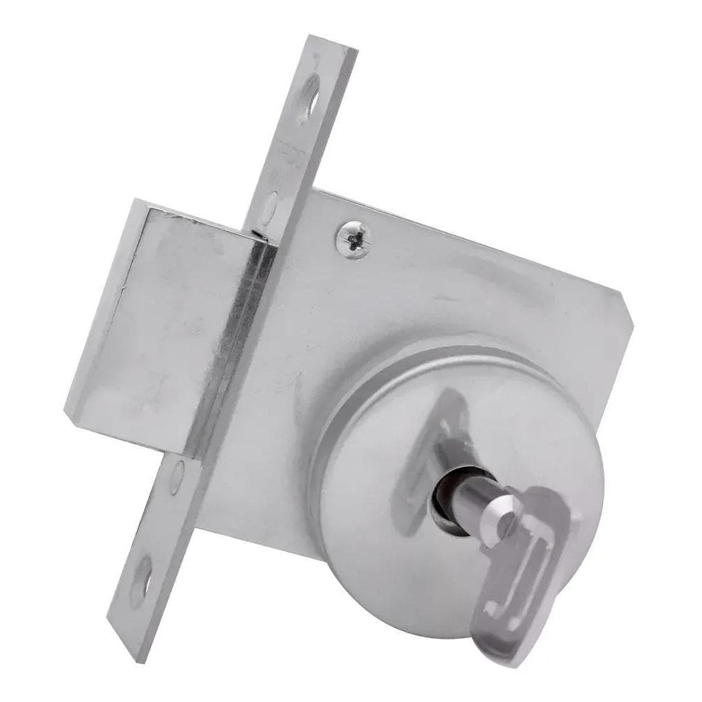 Fechadura Pado Tetra Inox Trava Chave Auxiliar Cromado Polid