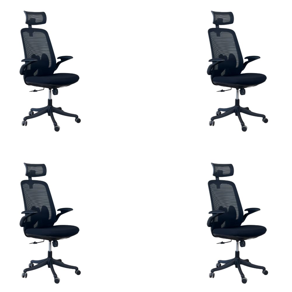 Kit 4 Cadeiras de Escritório Oficial Royale Apoio