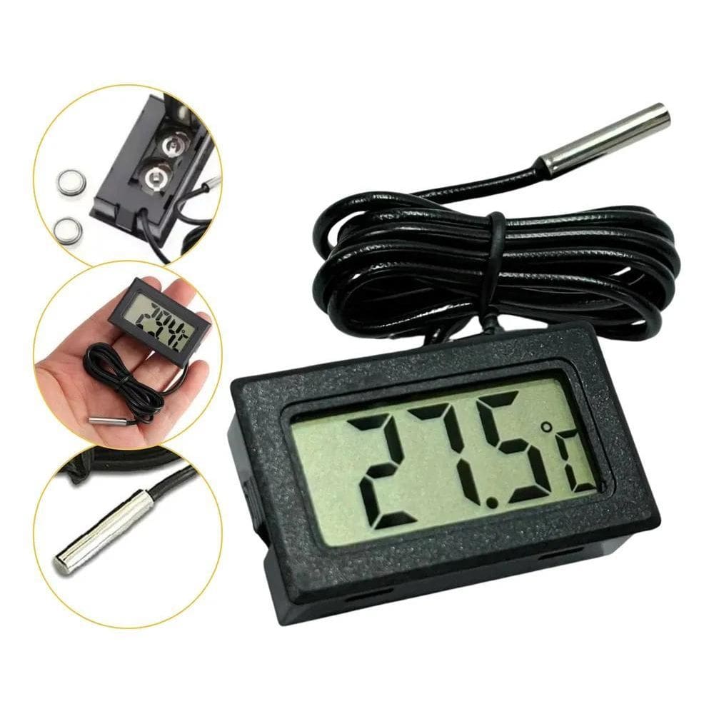 Termômetro Digital Aquário Freezer Certificado Calibração