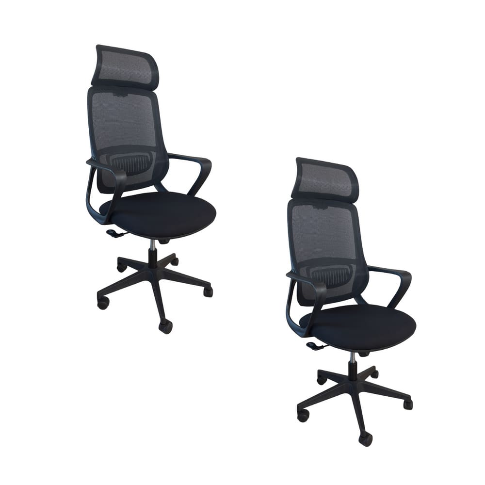 MP - Kit 2 Cadeiras de Escrito rio Presidente