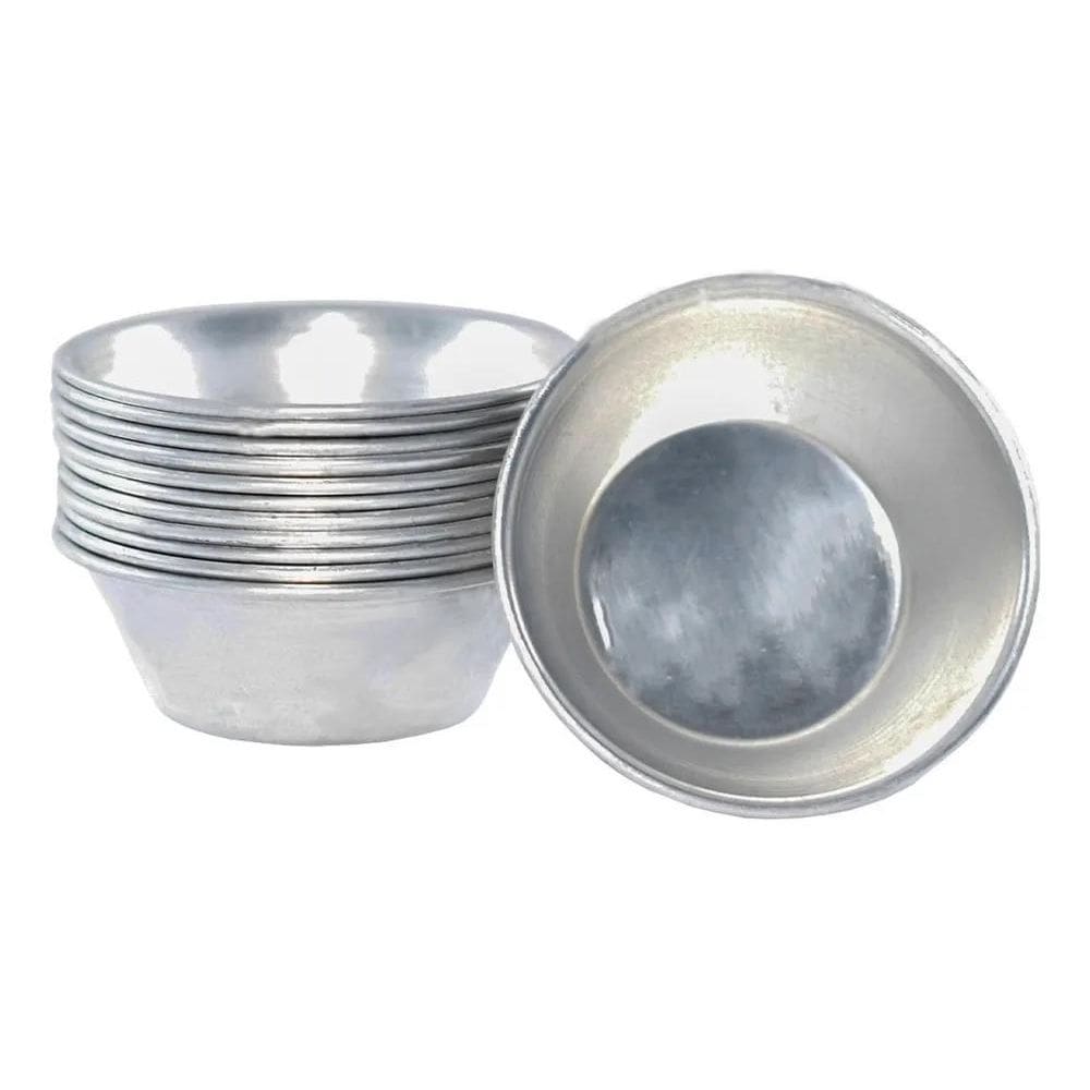 Forma Empada Salgados Nº 6 Jogo 12 Forminhas Alumínio Cor Pr