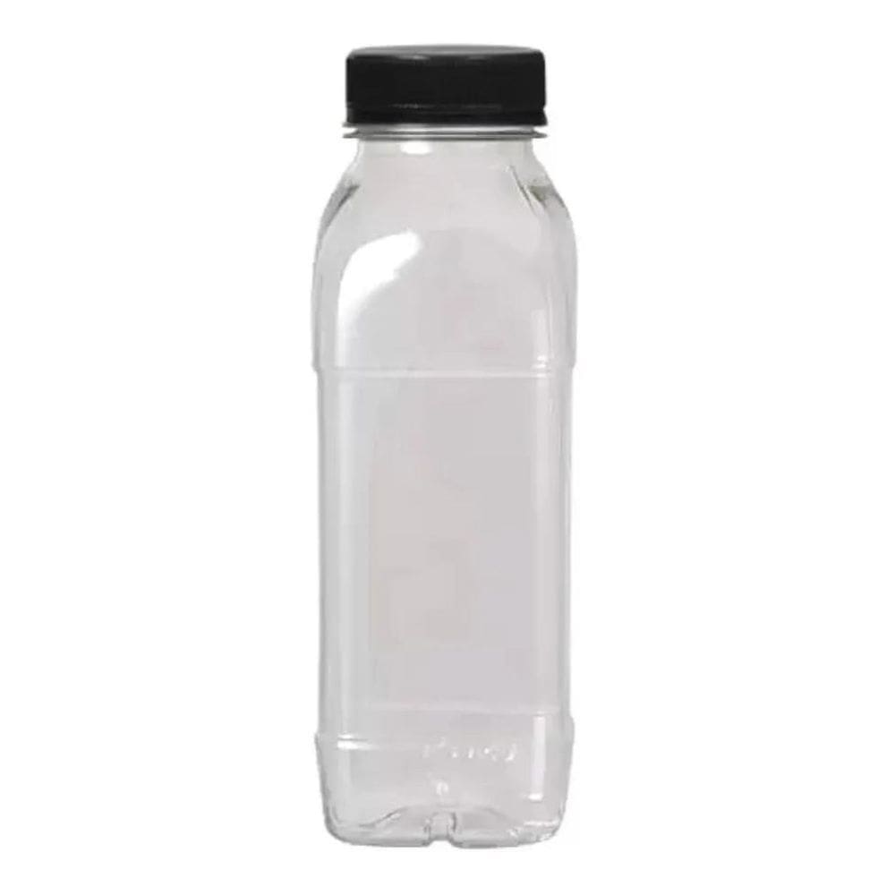 20 Garrafa Pet Plástica Tampa Com Lacre 300Ml Descartavel