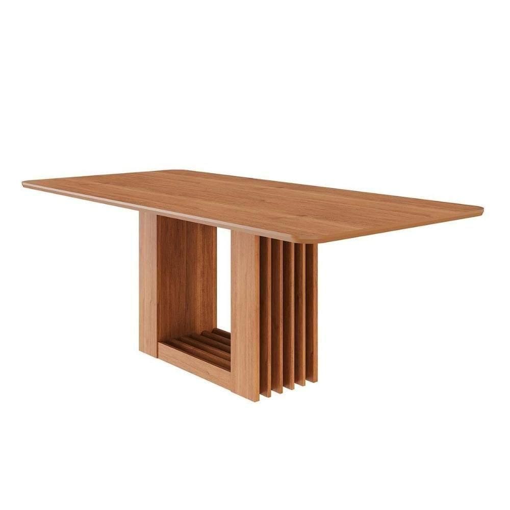 Mesa P- Cozinha Ariela C- Tampo Madeirado 210x100cm Cinamomo - Cimol