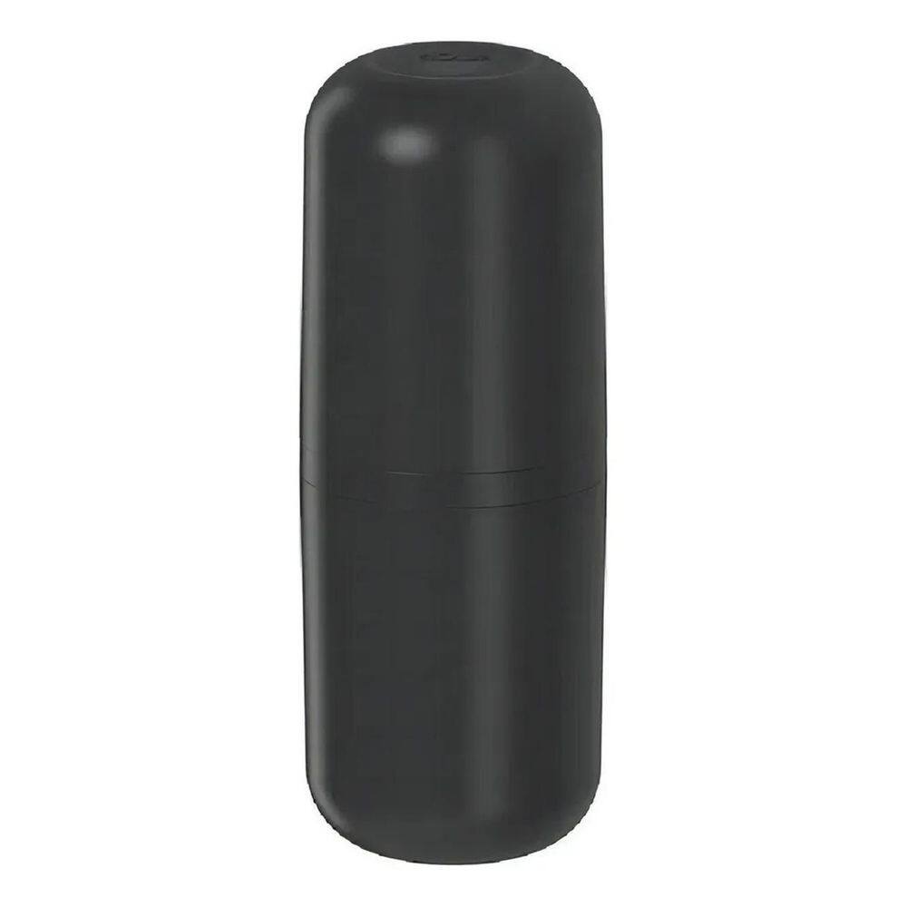 Porta Escova Creme Dental C/Tampa Bold Banheiro Preto Ou